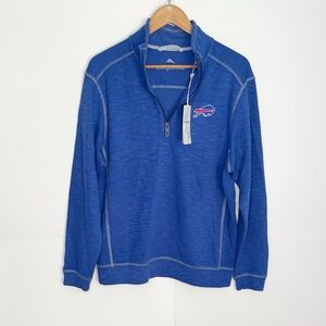 Mens NFL Tommy Bahama Buffalo Bills Quarter Zip Size Small